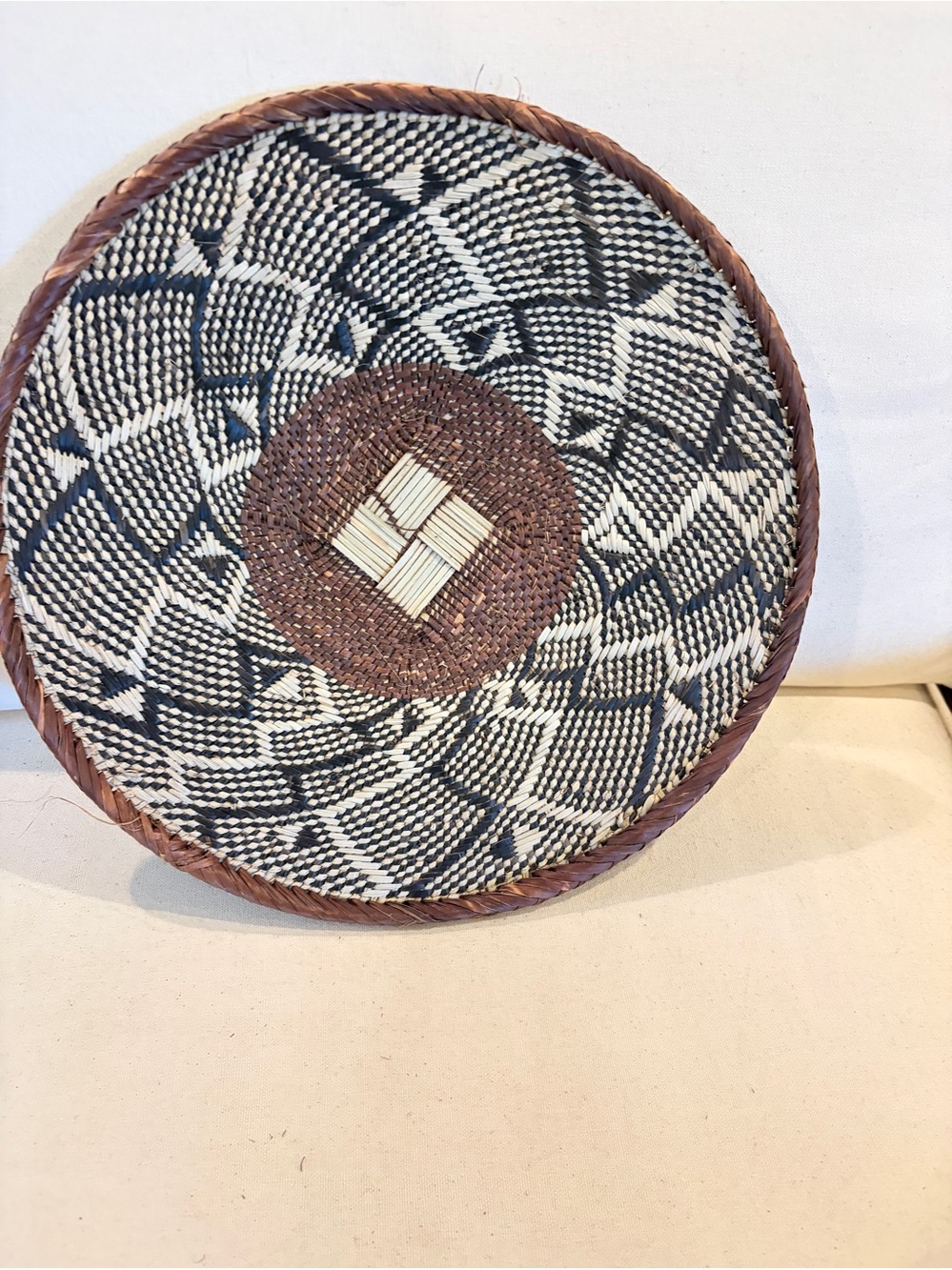 NEW Africa Woven Basket. Made by the Binga people of Zambia/Zimbabwe